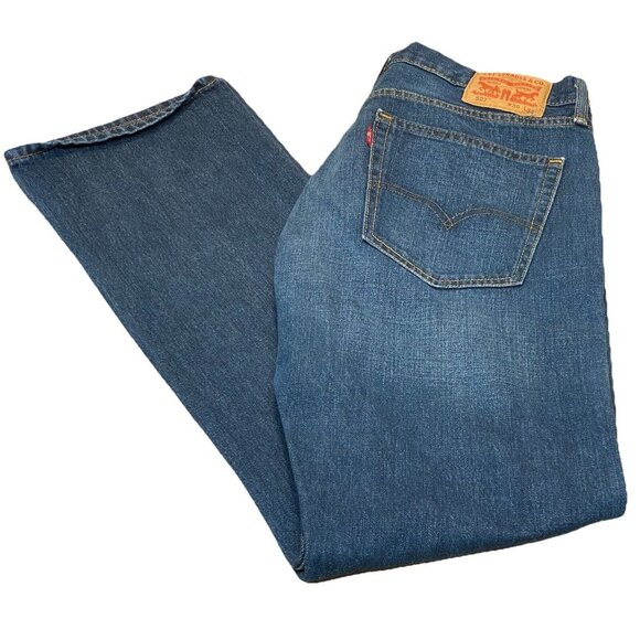 Levi's Other - Levi's 527 Jeans Mens 36x34  Low Bootcut Dark Wash Denim Western 100% Cotton